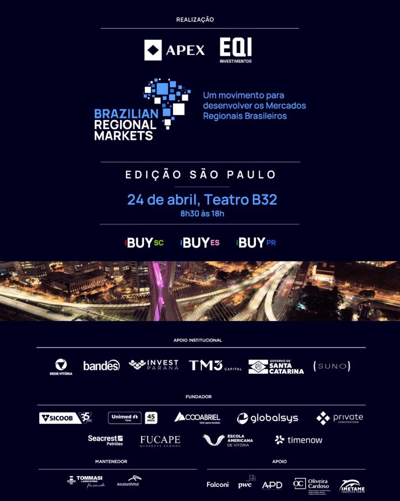 Brazilian Regional Markets SP tem o patrocínio da Timenow